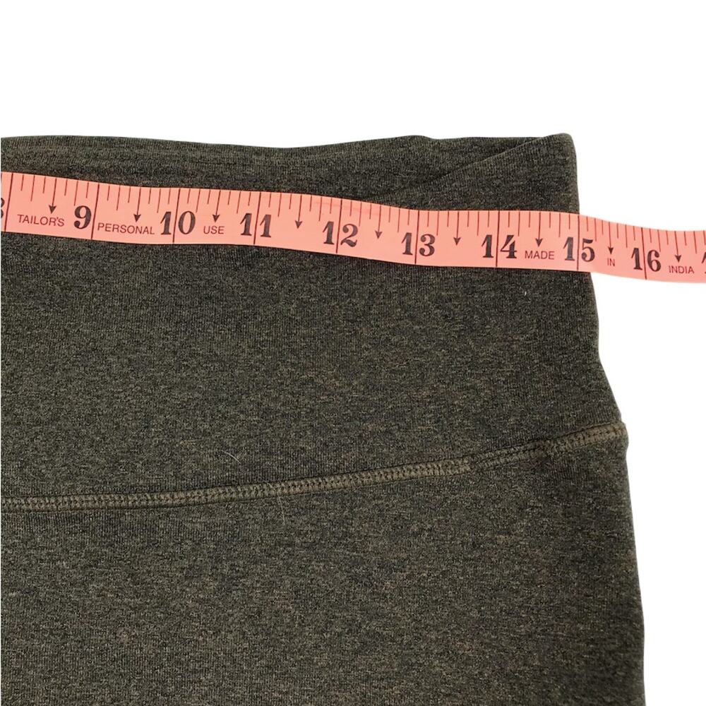 PRANA Tight Knit Leggings Sz L Green Cozy Outdoor Travel Athletic Hiking Yoga - Picture 9 of 10